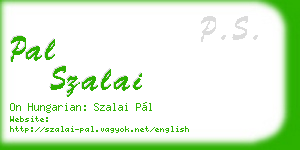 pal szalai business card