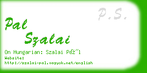 pal szalai business card